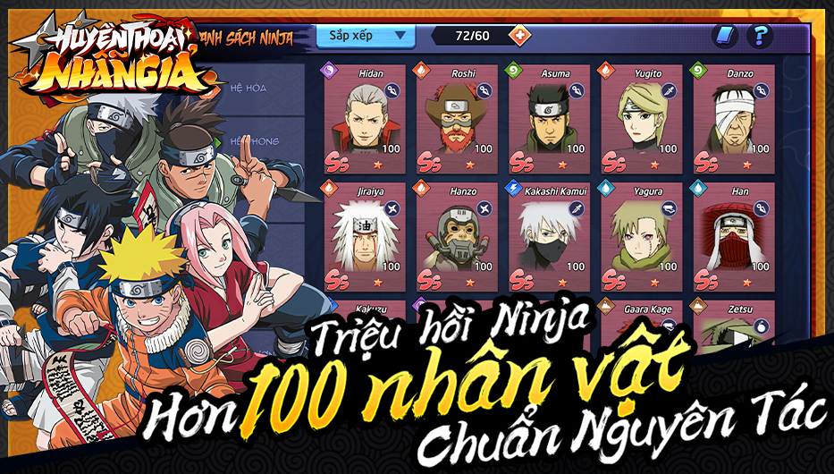 Đặc trưng chỉ có trong game Huyền Thoại Nhẫn Giả