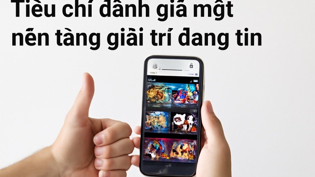 Minh họa: 1) Tiêu chí đánh giá một nền tảng giải trí đáng tin