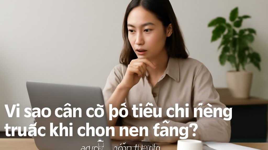 Vì sao cần có bộ tiêu chí riêng trước khi chọn nền tảng? Minh họa: Vì sao cần có bộ tiêu chí riêng trước khi chọn nền tảng?