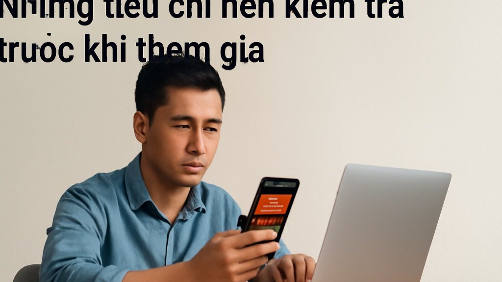 Những tiêu chí nên kiểm tra trước khi tham gia Minh họa: Những tiêu chí nên kiểm tra trước khi tham gia